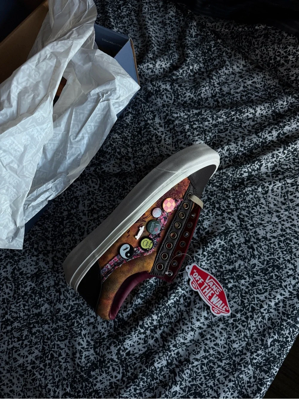 Vans Multicolor Brown Black Patchwork Low-Top Sneakers